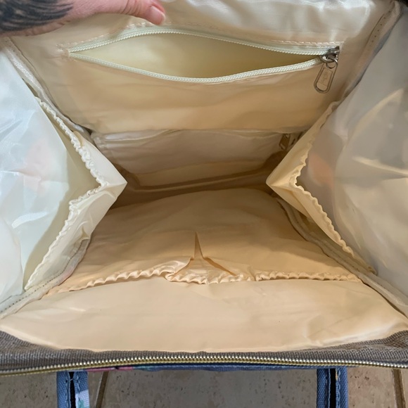 Cute Elephant Rainbow Insulated Diaper Bag Backpack - Picture 5 of 11